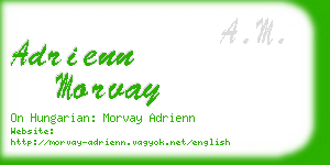 adrienn morvay business card